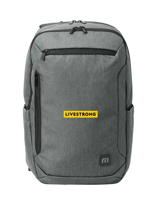 TravisMathew Medium Grey Heather Duration Backpack w/LIVESTRONG Logo