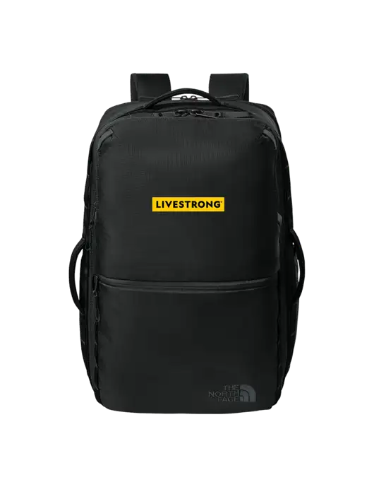 The North Face 35L Black Travel Backpack w/LIVESTRONG Logo