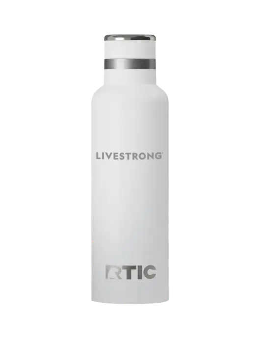 RTIC Journey 20 oz White Bottle w/LIVESTRONG Logo