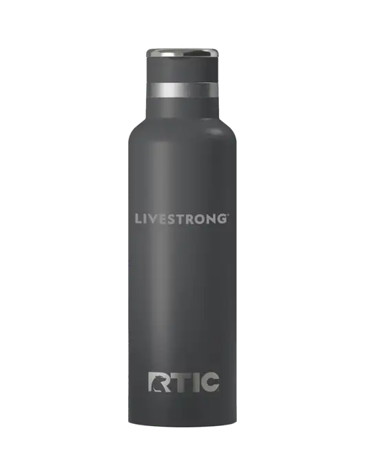 RTIC Journey 20 oz Charcoal Bottle w/LIVESTRONG Logo