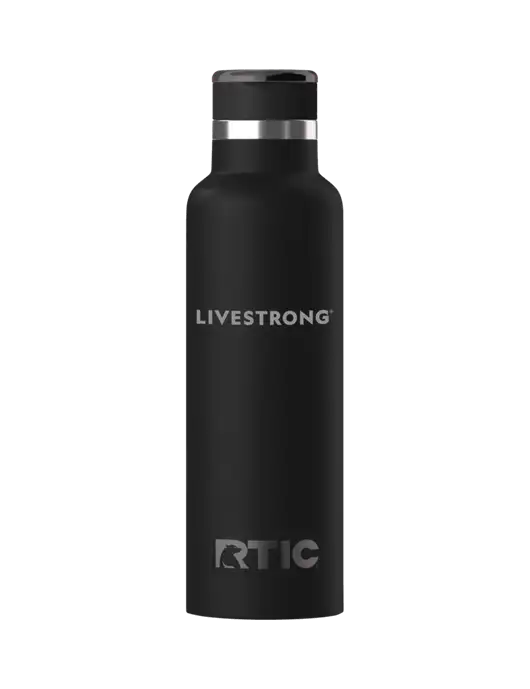 RTIC Journey 20 oz Black Bottle w/LIVESTRONG Logo