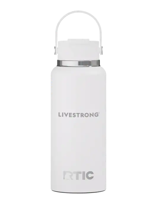 RTIC Outback 32 oz White Bottle w/LIVESTRONG Logo