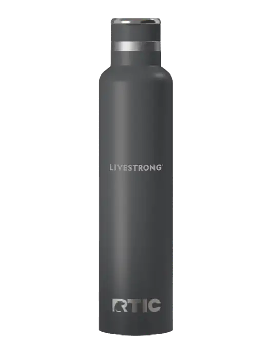RTIC Journey 26 oz Charcoal Bottle w/LIVESTRONG Logo