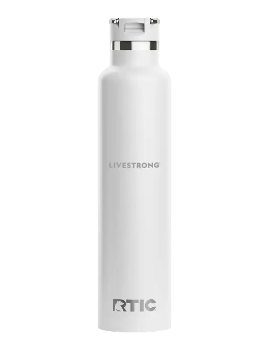 RTIC Journey 26 oz White Bottle w/LIVESTRONG Logo