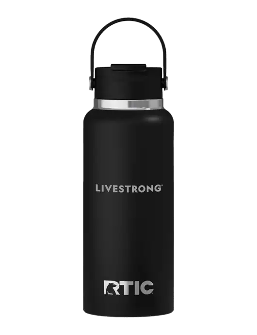 RTIC Outback 32 oz Black Bottle w/LIVESTRONG Logo