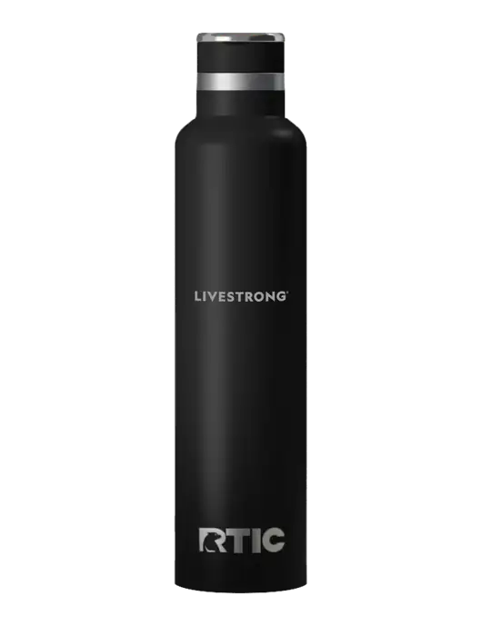 RTIC Journey 26 oz Black Bottle w/LIVESTRONG Logo