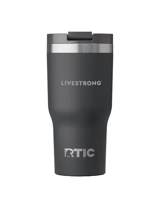 RTIC Essential 30 oz Charcoal Tumbler w/LIVESTRONG Logo