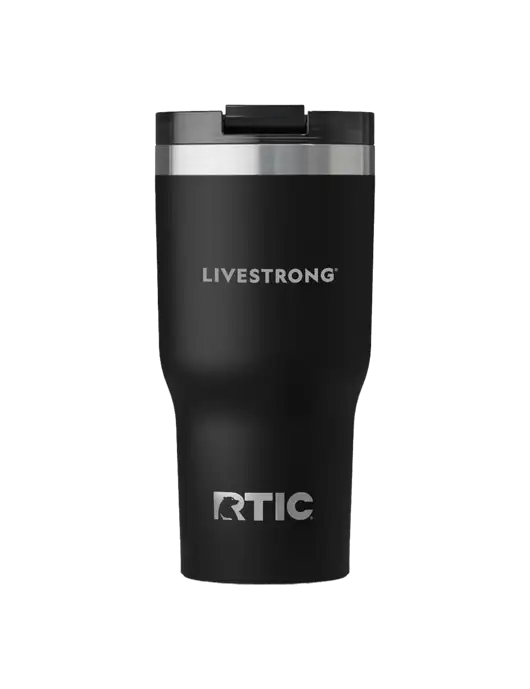 RTIC Essential 30 oz Black Tumbler w/LIVESTRONG Logo