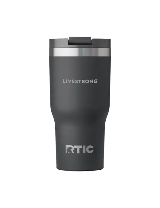 RTIC Essential 20 oz Charcoal Tumbler w/LIVESTRONG Logo