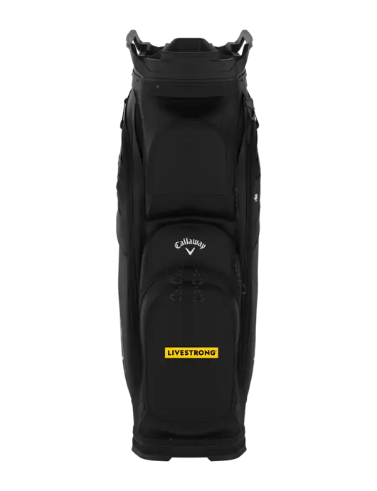 Callaway Org 14 Black Cart Golf Bag  w/LIVESTRONG Logo