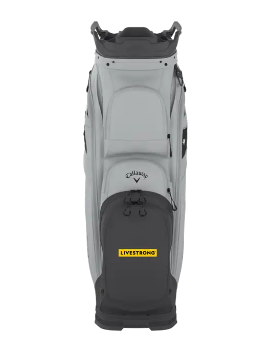 Callaway Org 14 Light Grey Cart Golf Bag  w/LIVESTRONG Logo