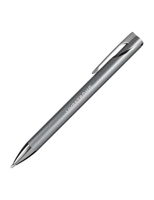 Dark Grey HyperNova Ballpoint Pen - Black Ink w/LIVESTRONG Logo