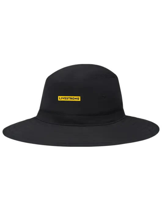 Black Booney Sun Hat w/LIVESTRONG Logo