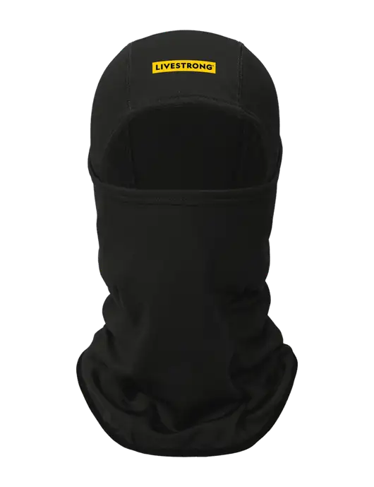Black CornerStone Smooth Fleece Face Mask w/LIVESTRONG Logo