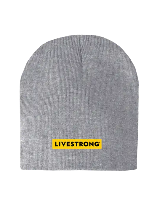 Light Grey Heather Element Knit Beanie w/LIVESTRONG Logo