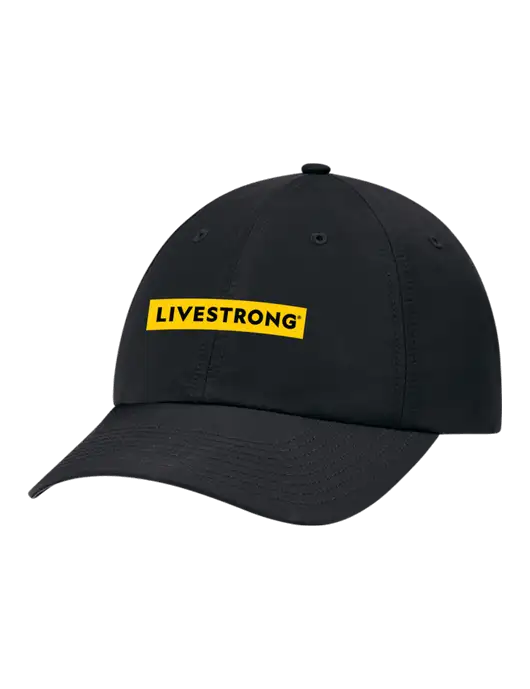 Richardson Relaxed Performance Lite Black Cap w/LIVESTRONG Logo
