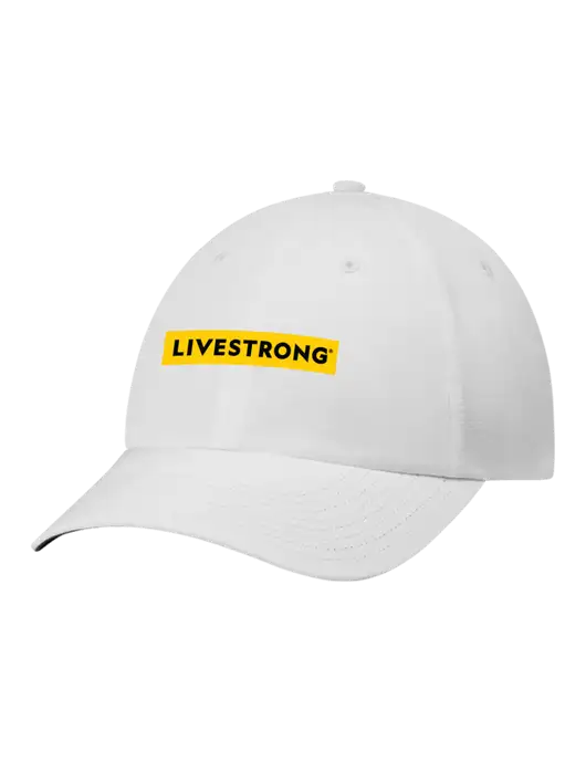 Richardson Relaxed Performance Lite White Cap w/LIVESTRONG Logo