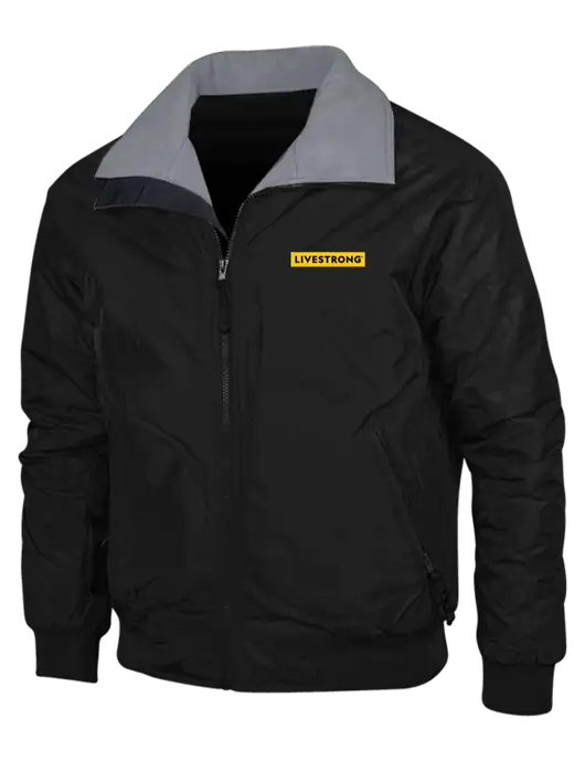 Black/Grey Classic Challenger Jacket w/LIVESTRONG Logo