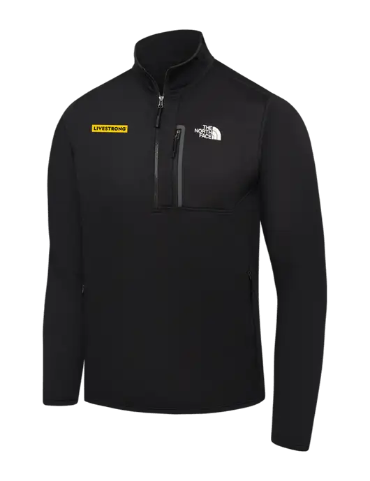 The North Face Black Skyline 1/2-Zip Fleece w/LIVESTRONG Logo