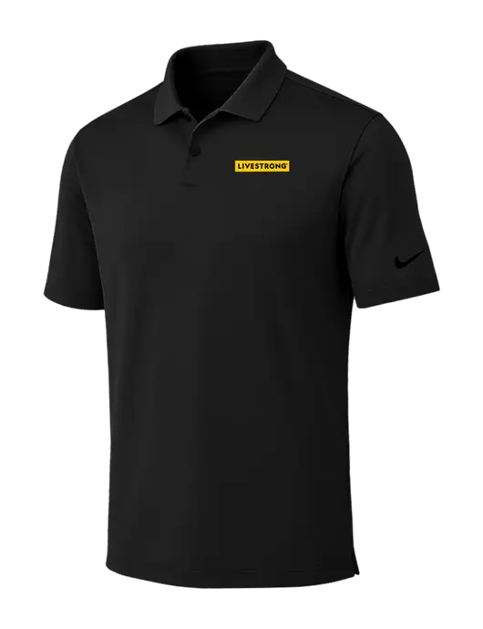 Nike Black Dri-FIT Vapor Polo w/LIVESTRONG Logo