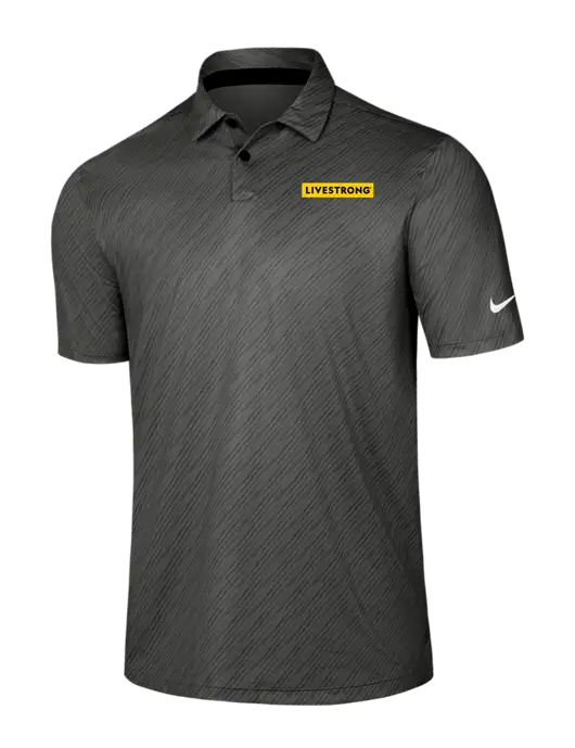 Nike Dark Grey Vapor Dash Polo w/LIVESTRONG Logo
