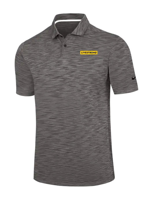 Nike Dark Grey Dri-FIT Vapor Space Dyed Polo w/LIVESTRONG Logo