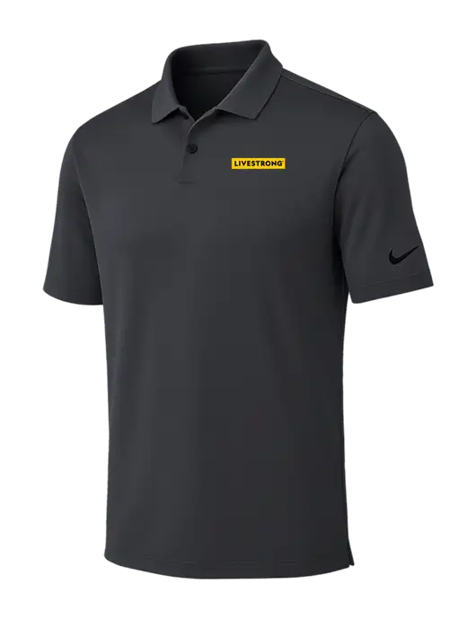 Nike Dark Grey Dri-FIT Vapor Polo w/LIVESTRONG Logo