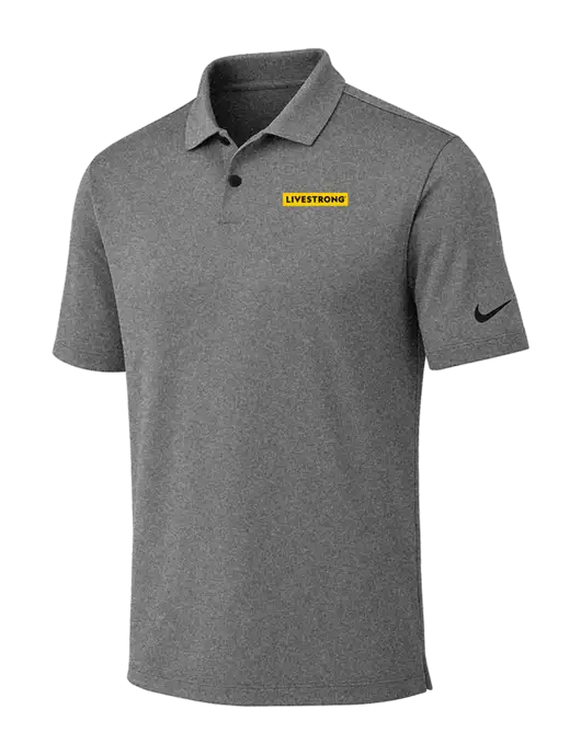 Nike Dark Grey Heather Dri-FIT Vapor Polo w/LIVESTRONG Logo