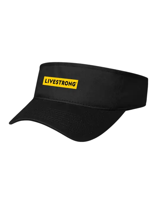 Black Cap Visor w/LIVESTRONG Logo