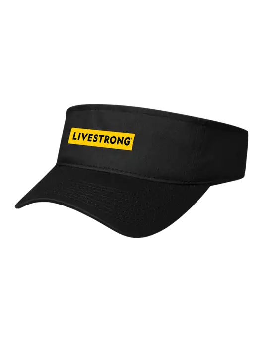 Black Cap Visor w/LIVESTRONG Logo