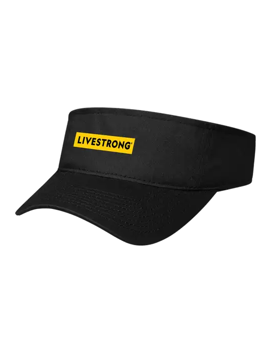 Black Cap Visor w/LIVESTRONG Logo