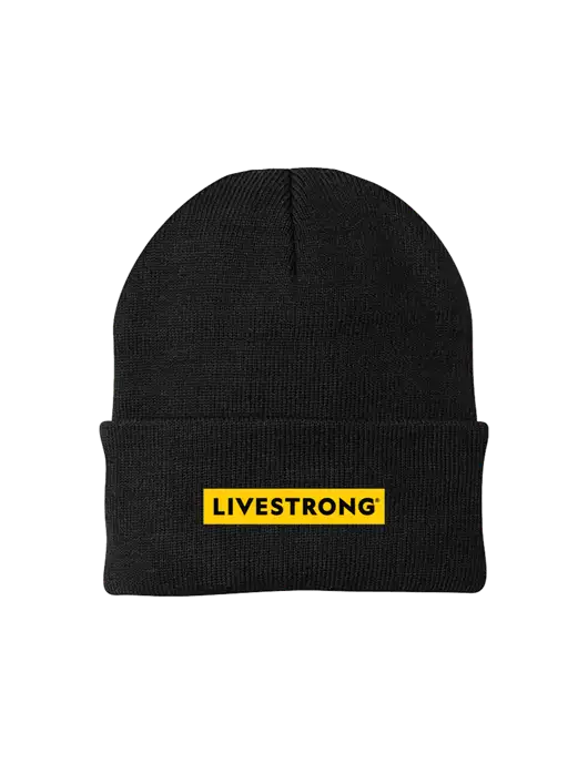 Black Knit Cap w/LIVESTRONG Logo