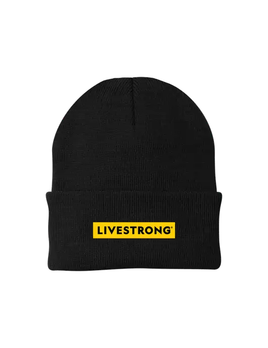 Black Knit Cap w/LIVESTRONG Logo