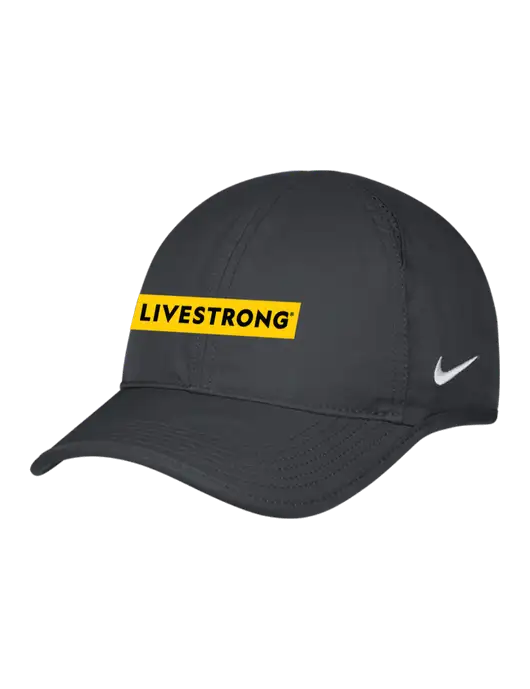 Nike Charcoal Featherlight Cap w/LIVESTRONG Logo