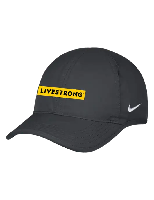Nike Charcoal Featherlight Cap w/LIVESTRONG Logo