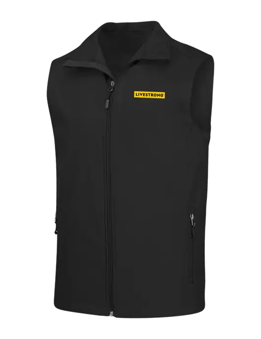 Black Core Soft Shell Vest w/LIVESTRONG Logo