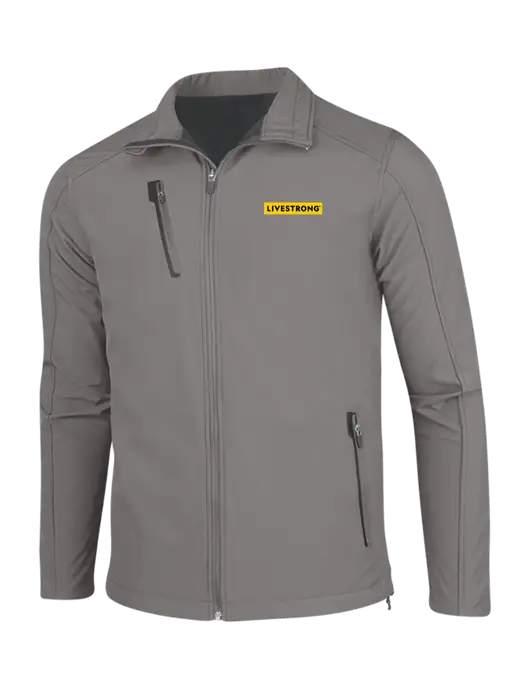 Medium Grey Welded Softshell Jacket w/LIVESTRONG Logo
