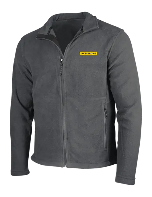 Dark Grey Fleece Jacket w/LIVESTRONG Logo