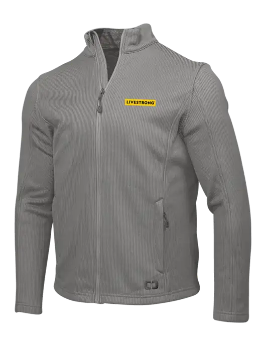 OGIO Medium Grey Grit Fleece Jacket w/LIVESTRONG Logo