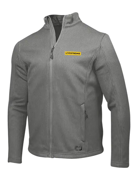 OGIO Medium Grey Grit Fleece Jacket w/LIVESTRONG Logo