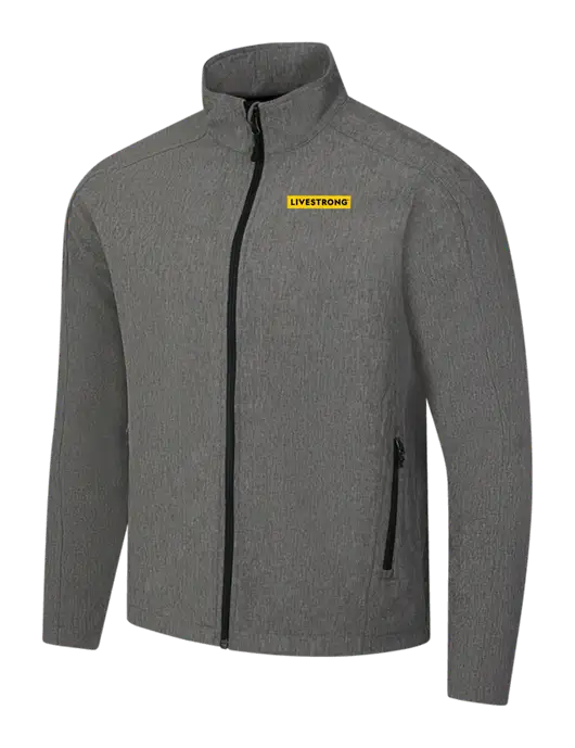 Medium Grey Heather Core Soft Shell Jacket w/LIVESTRONG Logo