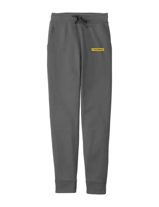 Sport-Wick Dark Grey Fleece Jogger w/LIVESTRONG Logo