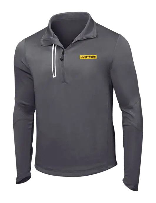 OGIO Gear Grey Endurance Fulcrum 1/4 Zip w/LIVESTRONG Logo