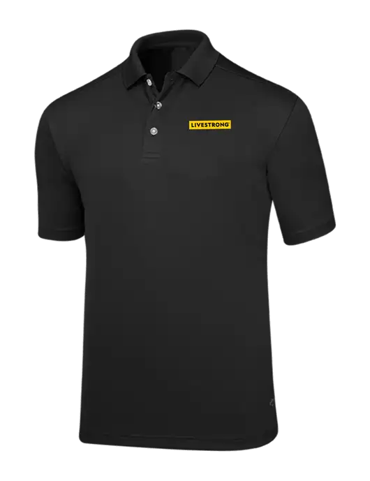 Callaway Core Black Performance Polo w/LIVESTRONG Logo