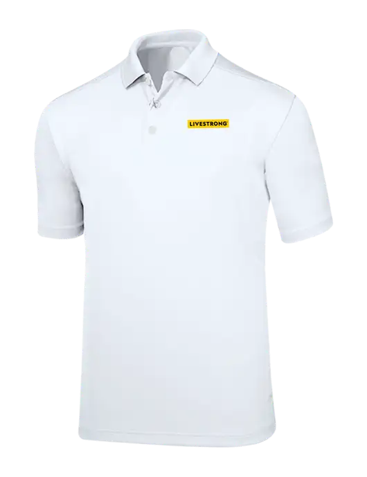 Callaway Core Bright White Performance Polo w/LIVESTRONG Logo