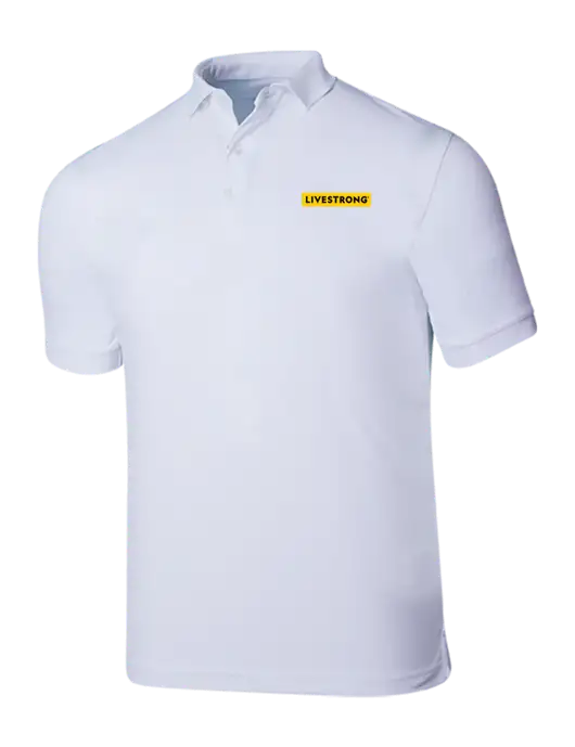 Callaway Ottoman Bright White Polo w/LIVESTRONG Logo