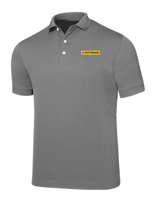 Callaway Ottoman Medium Grey Polo w/LIVESTRONG Logo