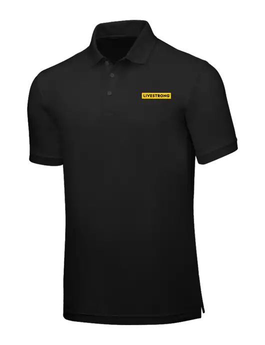 Black Core Classic Pique w/LIVESTRONG Logo