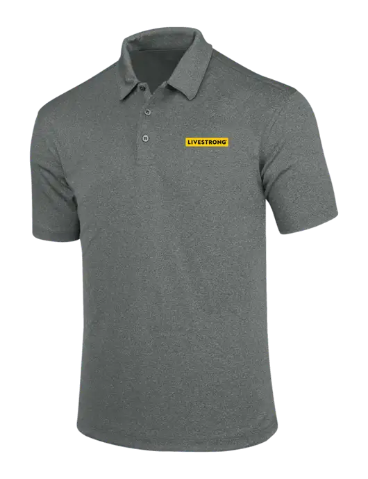 Charcoal Trace Heather Polo w/LIVESTRONG Logo