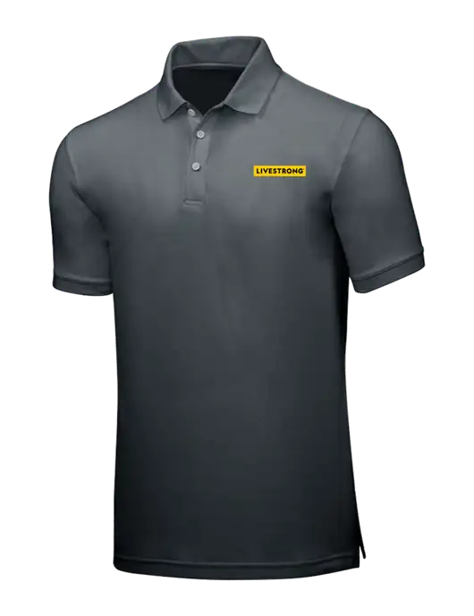 Dark Grey Core Classic Pique w/LIVESTRONG Logo